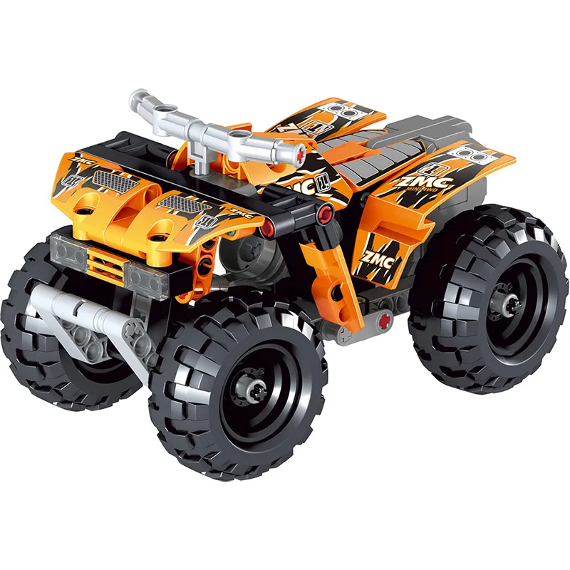 147PCS Technic Blocks Compatible Legoingly City Vehicle Mountain Off-road Motorcycle Assemble Bricks Sets Toys For Children