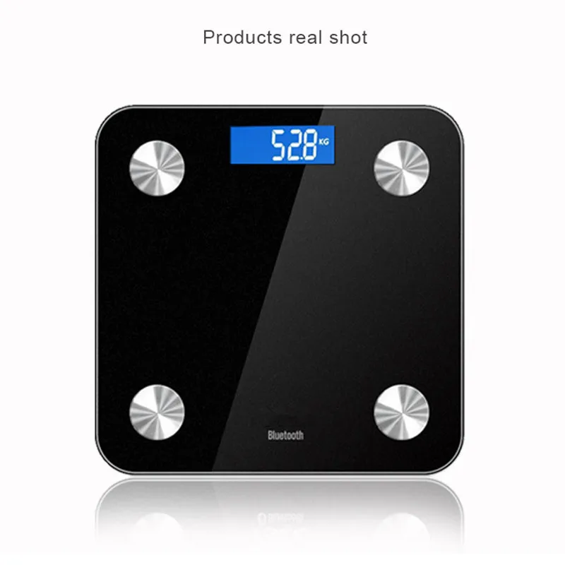 

Smart App Body Fat Scales Bluetooth 4.0 LCD Battery Weight Scale Weight Data Analysis Monitor Health Care Tool