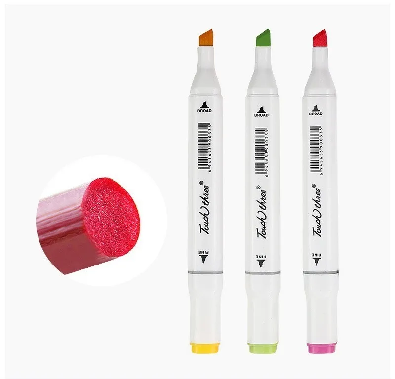 

Multicolor Oily Marker Pen Double-headed Nib Student painting Art school Horticultural Landscape Design