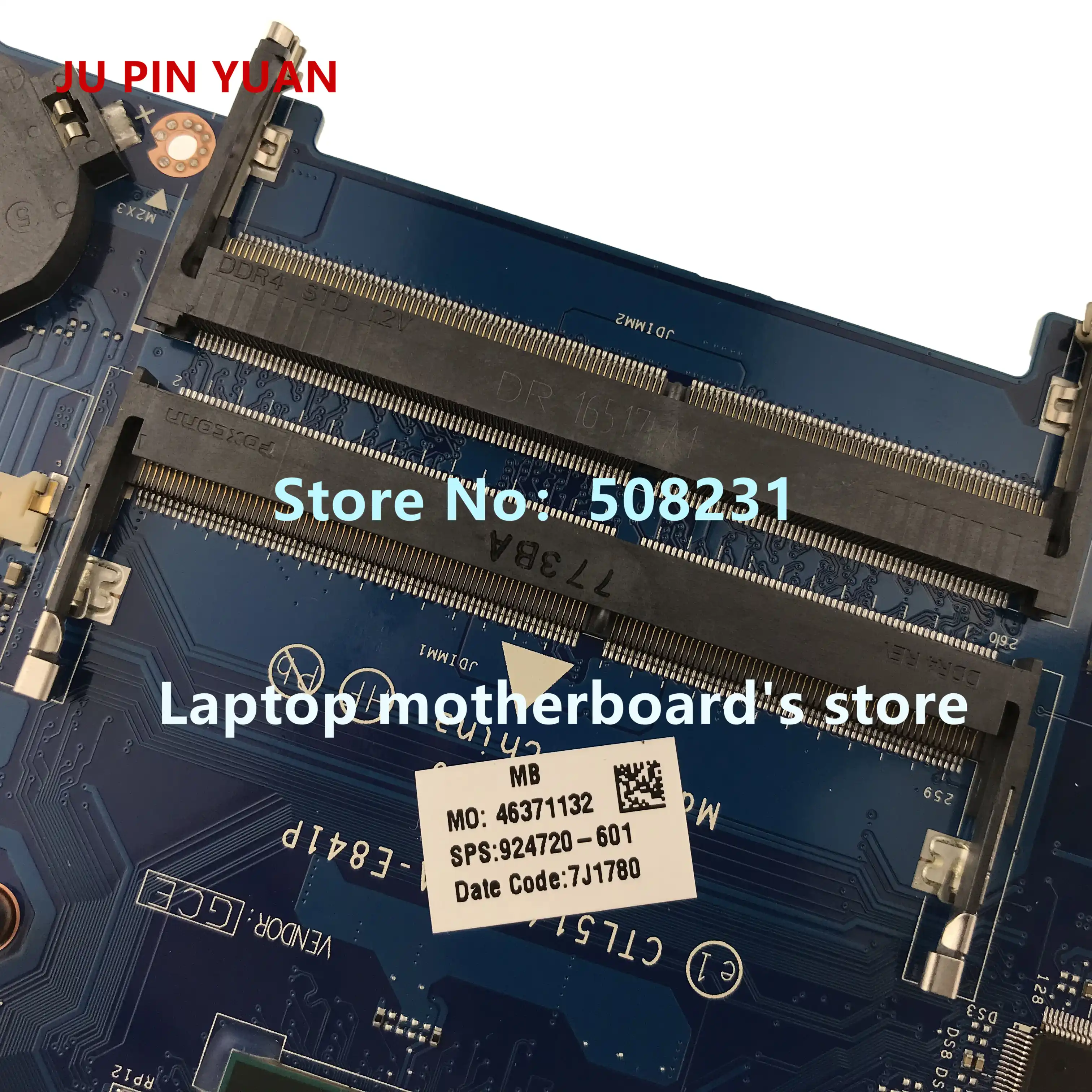 Материнская плата JU PIN YUAN материнская для ноутбуков HP 15 bw bw066sa 924720 601 CTL51/53 с