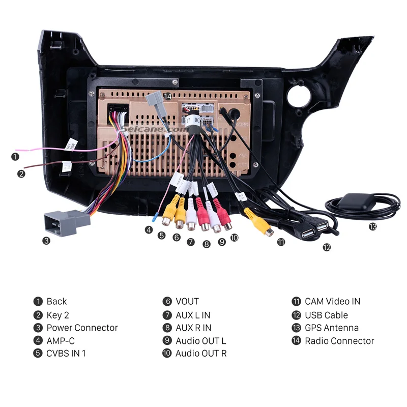 Seicane 10," 2din Android 8,1 автомобиль радио gps навигации мультимедийный плеер для 2007 2008 2009 2010 2011 2012 2013 Honda Fit Wi-Fi