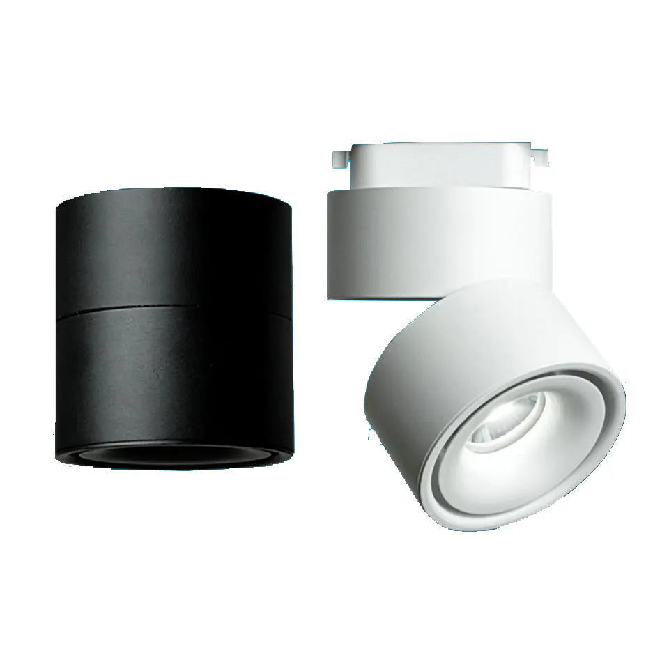 

GD 1pc LED Track Light 5W 7W 10W 12W LED Recessed Downlight AC85-265V Open Mounted Downlight Track Rail Light Adjustable Spot