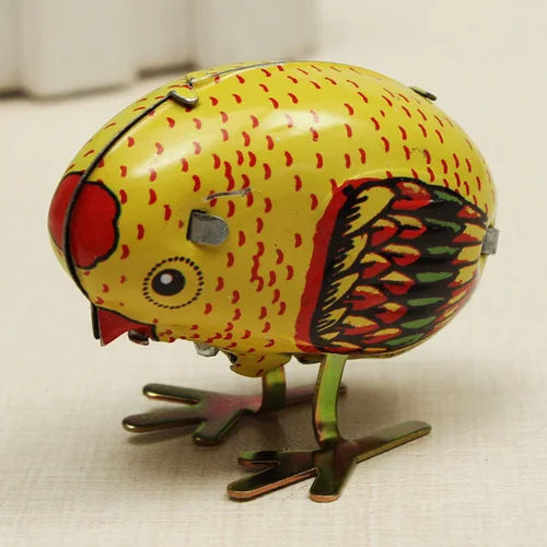 New Arrival Classical Wind Up Chick Tin Toy Clockwork Spring Pecking Chick Toys For Children Vintage Style For Kids Islamabad