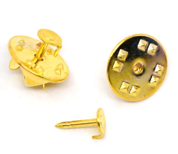 100 комплектов золотого цвета галстук Tac Pin & Tie Squeeze клатч (B08907)|jewelry island|jewelry box ring