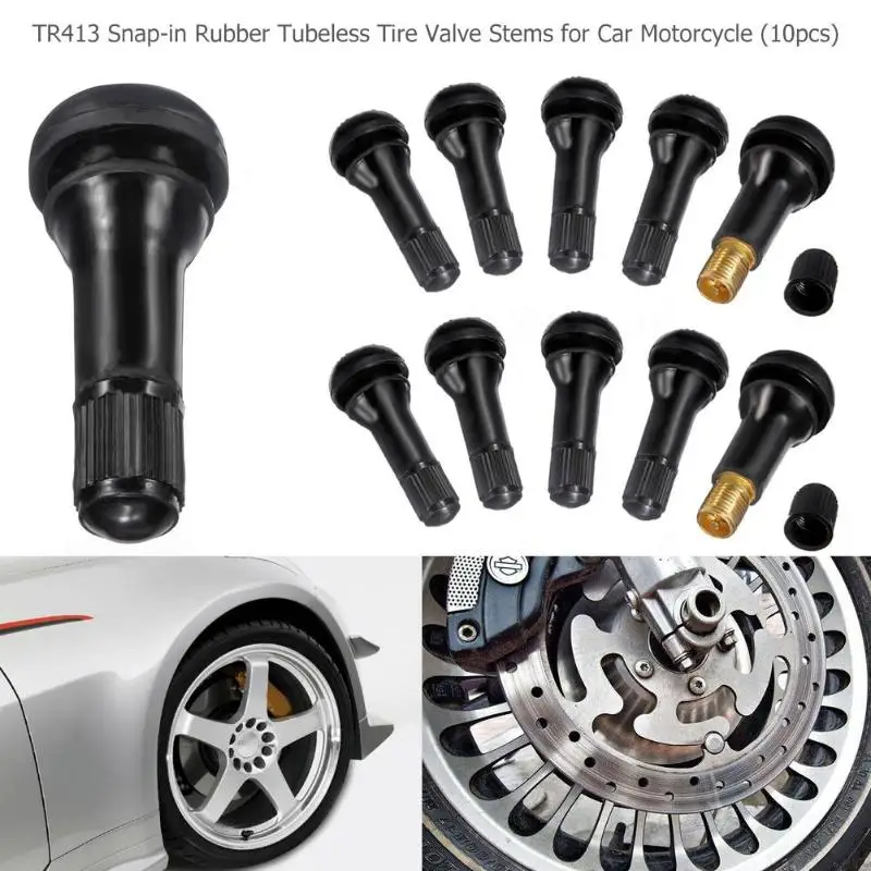 TR413 оснастки резиновая бескамерная шина клапанные стебли для ATV автомобиля мотоцикла
