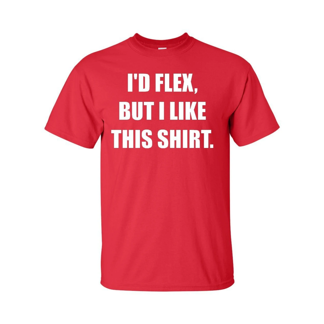 Я бы Flex но мне нравится эта футболка взрослая Футболка Tee | Мужская одежда