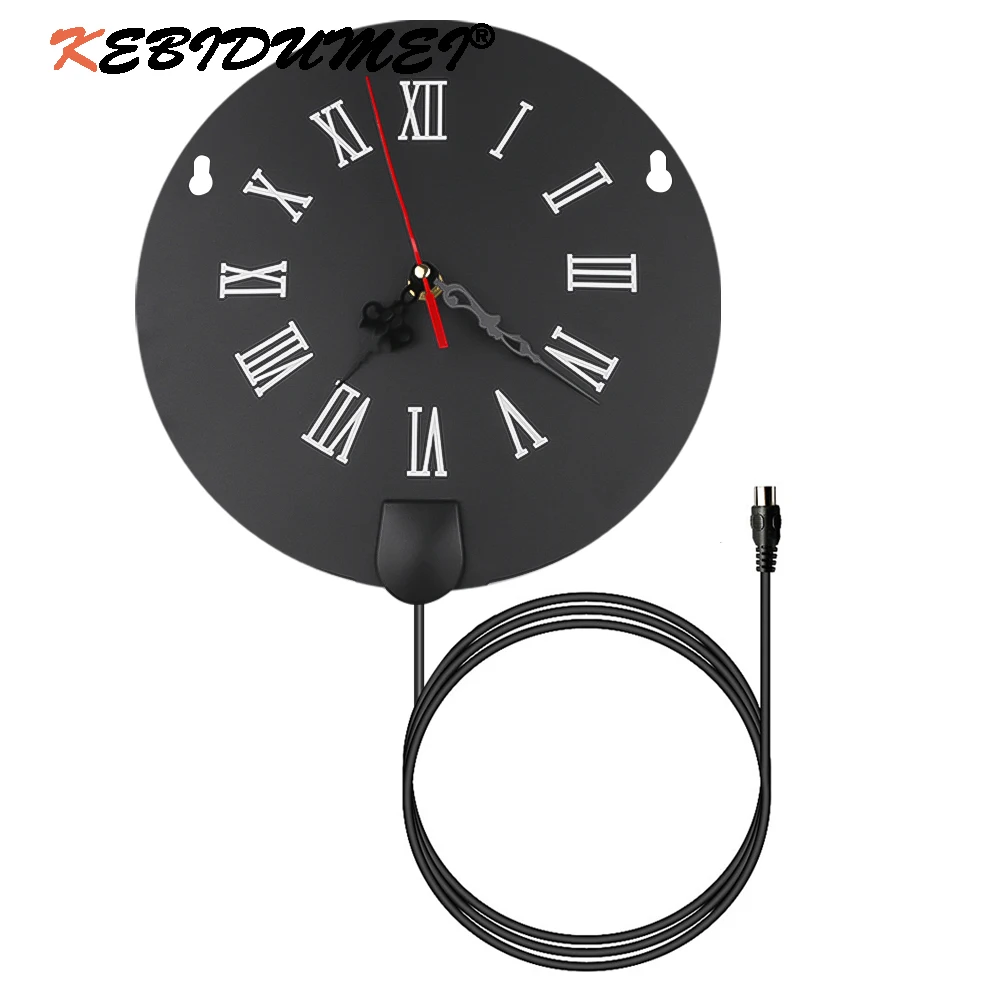 

Creative Clock Style 200 Miles Indoor Digital TV Antenna 1080P HD Signal Amplifier Booster With Signal Receiver Amplifier Alarm