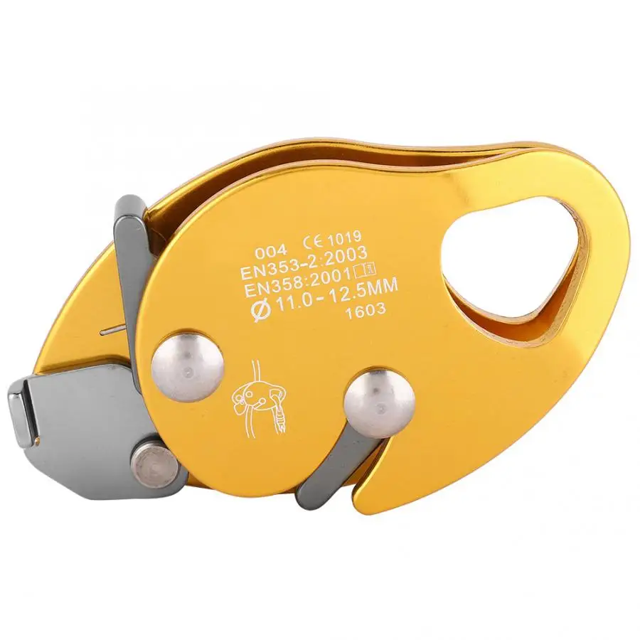 

Climb tools Self-braking Stop Descender Clamp Grab Rescue Rappel Ring Climbing Gear for 11-12.5mm Rope Outdoor climbing
