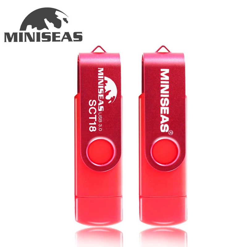 

New Usb 3.0 OTG USB Flash Drive Usb 3.0 64G Real Capacity 16G Pendrive 32G Pen Drive U Stick Double Plug For Smart Android Phone