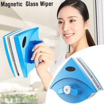 

5-25mm Glass Cleaner Adjustable Magnetic Window Glass Wiper Cleaning Tools Double-sided Magnetic Wiping Glass Artifact