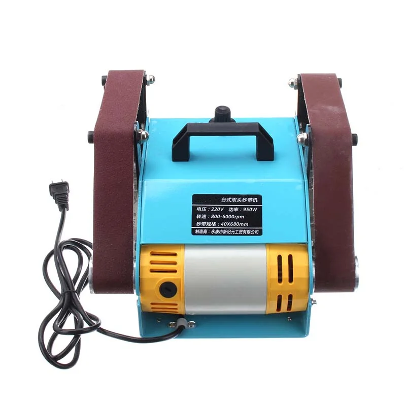 

950W 220V Multi-function Sander Desktop Double Axis Belt Sanding Grinding Machine polishing tool