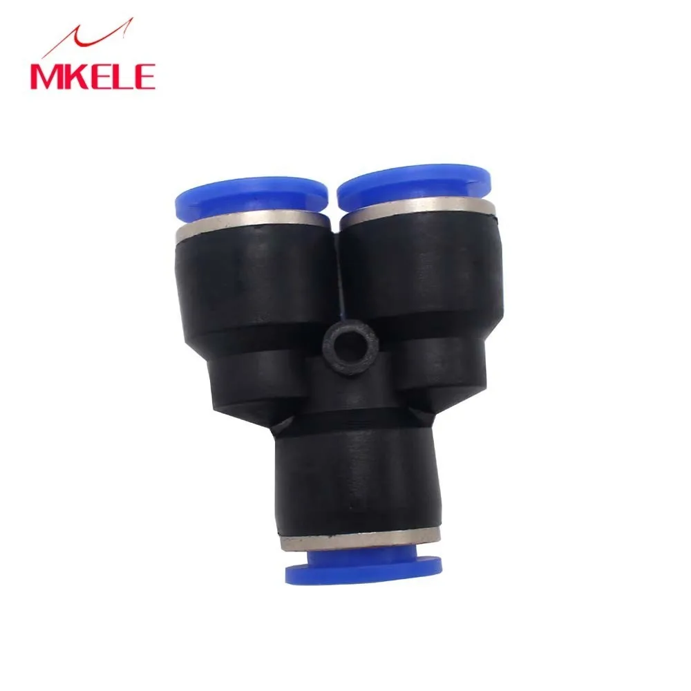 

Air Fitting PY4/6/8/10/12mm 3 Way Port Y Shape Connectors OD Hose Tube Push In Gas Plastic Pipe Connectors Quick Fittings