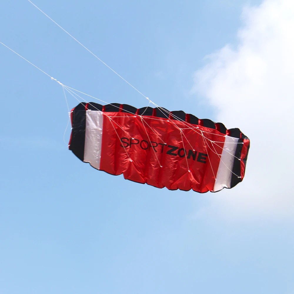 

Dual Line Parachute Stunt Kite with Flying Tools Parafoil Kite Outdoor Beach Fun Sports Outdoor Fun Beach