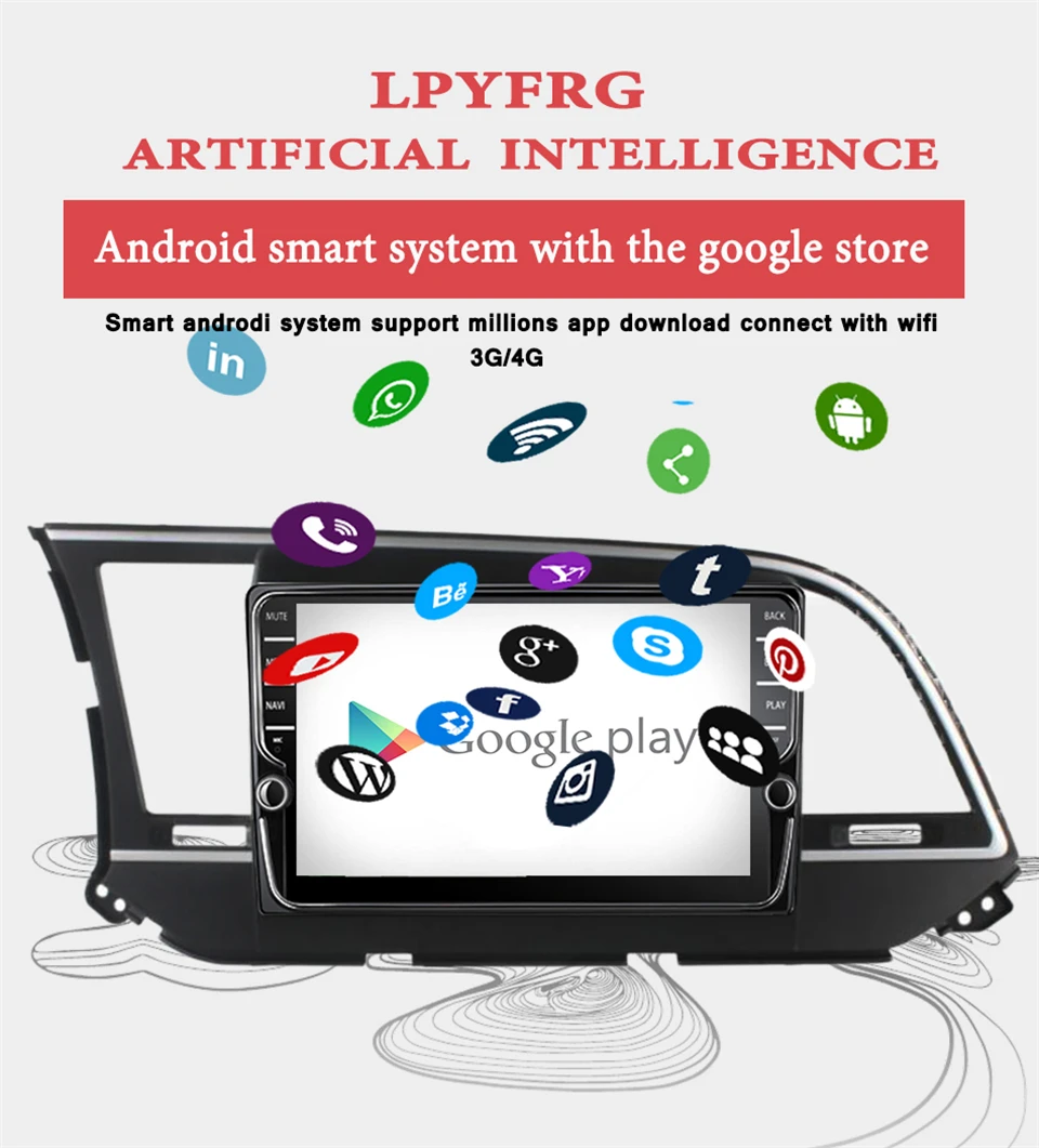 Автомобильный dvd плеер для HYUNDAI Elantra Avante Android 10 0 2016 2017 2018 2019 с радио gps навигацией