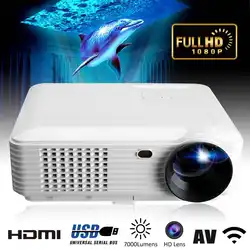 SV-226 Full HD WiFi 1080 P Светодиодные проекторы проектор 8 дома Театр SD/USB/VGA/PC Великобритания AU EU AU штекер