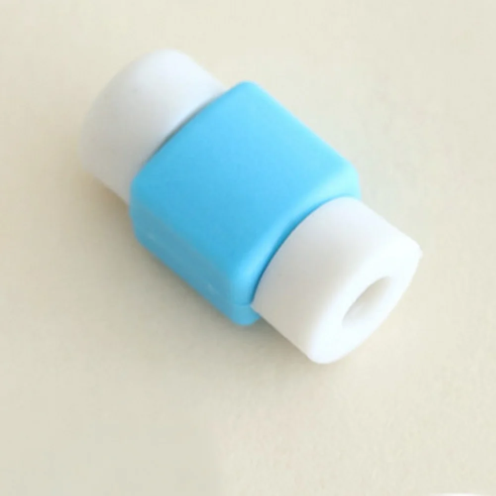 

Hot sale 10 colors silicone USB data cable protector for iPhone Android smart phones