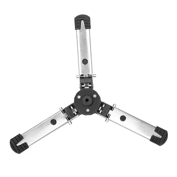 

Q166E Hydraulic Universal Mini Three Feet Tripods Support for Monopod Stand Base 3/8 Screw Adapter