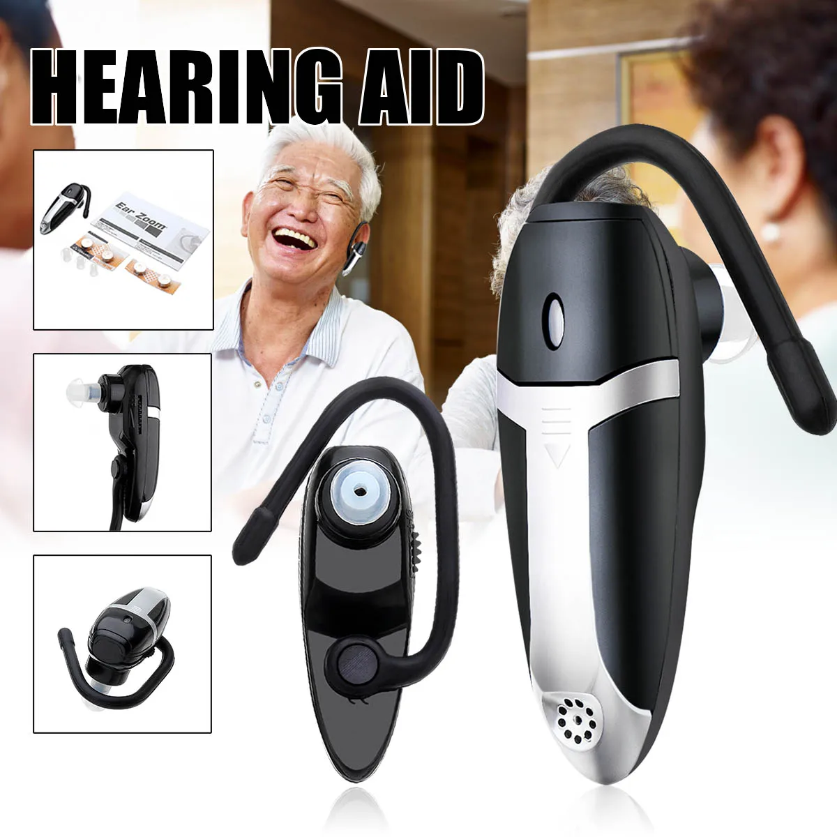 Hearing Aid Sound Amplifier Ear Care Tools Battery Adjustable Hearing Aids for The Elderly/Hearing Loss Patient