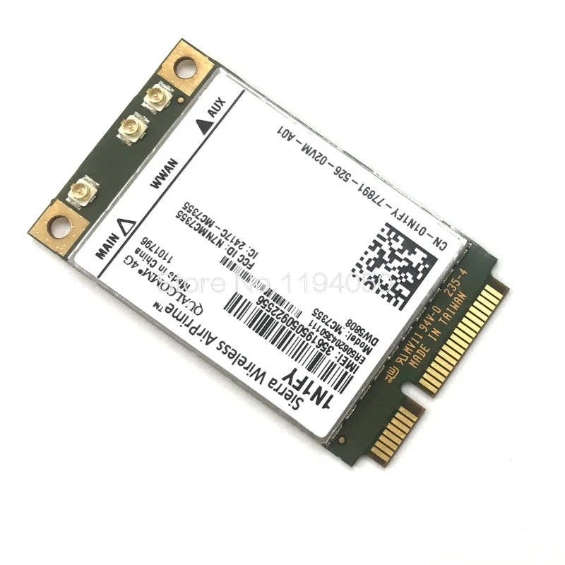 Новый оригинальный беспроводной Airprime MC7355 PCIe LTE / HSPA + GPS 100 Мбит/с Карта 1N1FY DW5808 Sierra 4G
