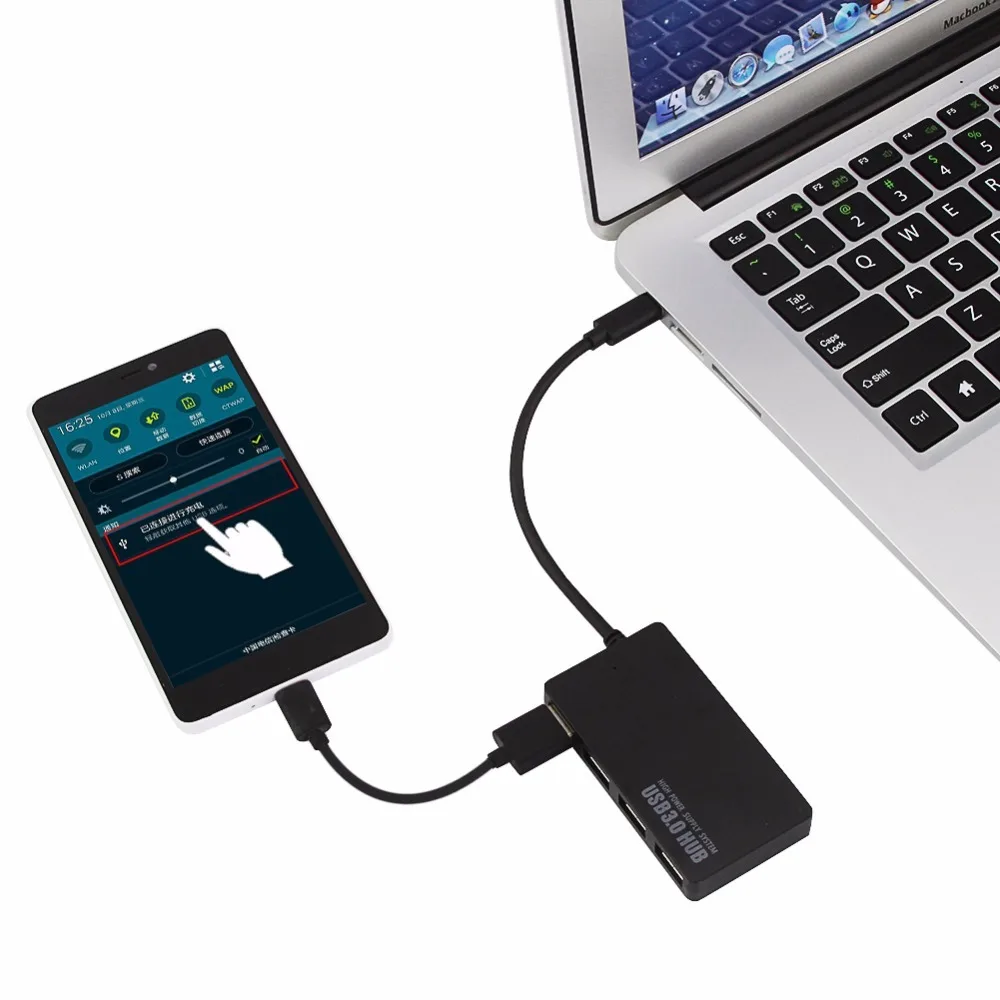 Горячая Распродажа Usb c концентратор 4 порта Otg 3 0 Eu/au/us/uk Dc 5v адаптер питания Тип C