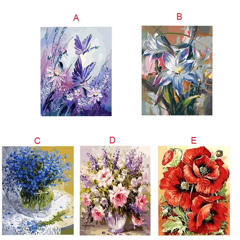 Холст DIY ручная роспись Гостиная украшения DIY акриловые картины бескаркасные пейзаж цифровой картины маслом стены книги по искусству