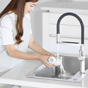 

Dabai U-Yue Kitchen Intelligent Sensor Switch Faucet 300 Rotating Arm Universal Tube Water Stensils Sensor Switch Faucet
