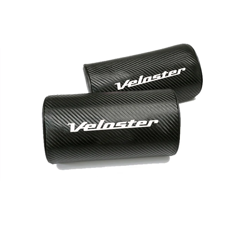 

Carbon Fiber Texture PU leather For Hyundai Veloster Car Seat Head Neck Rest Cushion Headrest Pad Car Neck Pillow