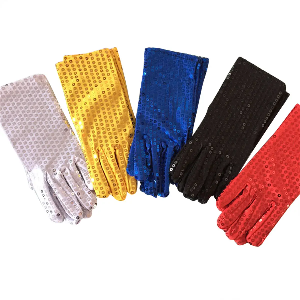 

2018 Unisex Fashion Sequined Woman Shiny Gloves Magic Female Man Festival Cosplay Party Dance Glove Mittens New