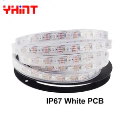 IP67 1m2m3m5m черный/белый PCB WS2812B 30/60/74/96/144led за метр Smart RGBW цвет интриги led pixel striscia полосы