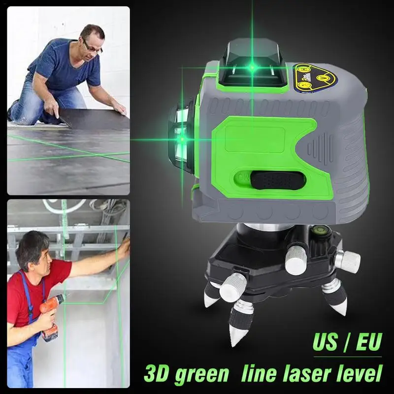 

12 Lines 3D Level Self-Leveling 360 Horizontal And Vertical Cross Super Powerful Green Laser Beam Line