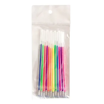 

12 Colors Colorful Fluorescent Glitter Gel Pen Refills Colored Luminous Pen Drawing Sketching Coloring Painting Graffiti Toy