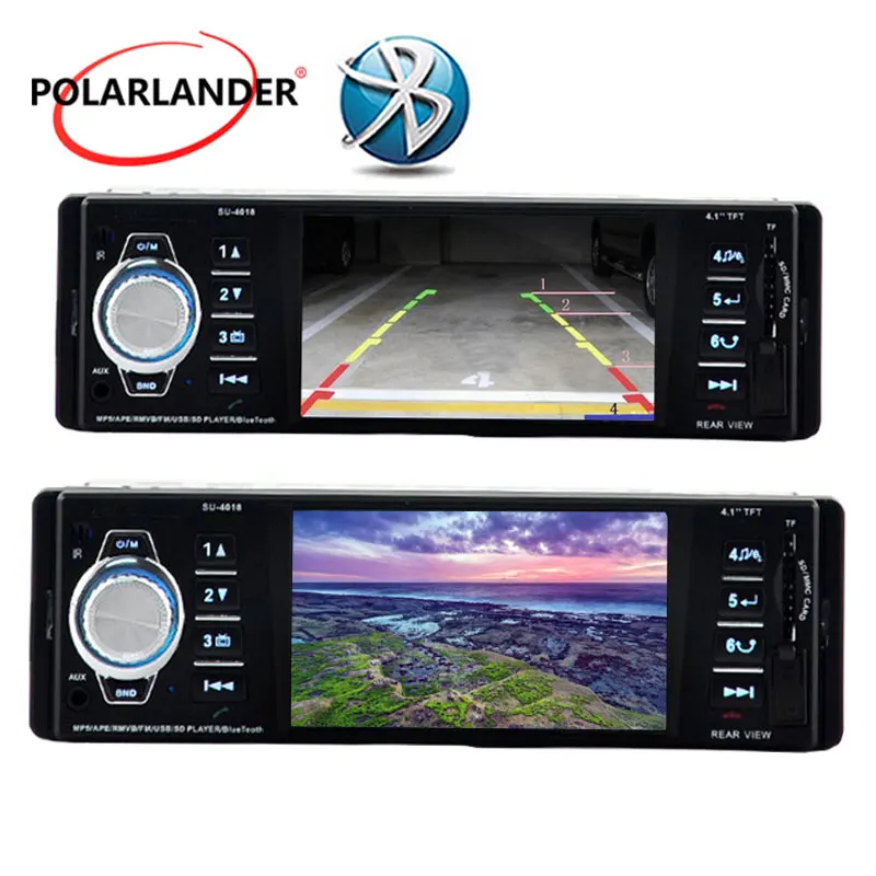 

USB/SD/AUX mp5 player stereo car radio support multi music format 1080P video 1 din 4.1 inch Bluetooth FM TFT screen
