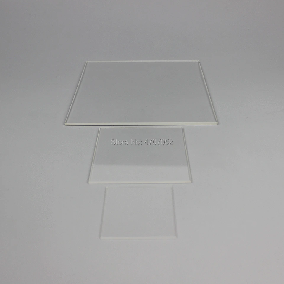 Высокое сопротивление давлению плавленый кремнезем лист 100 мм* 100 мм* 1 мм кварцевая стеклянная квадратная пластина