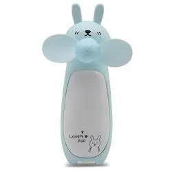 SANQ Креативный светодиодный ночник маленький вентилятор мини мультфильм забавный кролик портативный вентилятор открытый зарядка