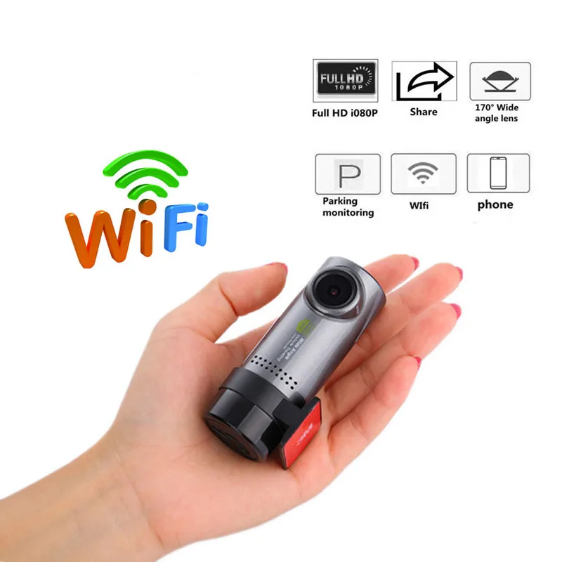 Car DVR Dash Camera 1080P Full HD Car Dash Camera Wifi Hidden Cycle Recording Recorder DVR Car Camera Recorder