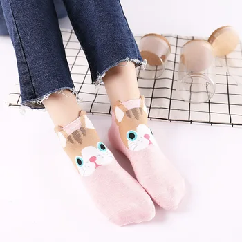 

Colorful fruit Invisible Short Woman Sweat summer comfortable cotton girl women's boat socks ankle low female 1pair=2pcs xg13