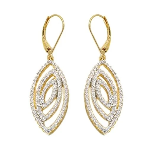 1 68 Ct D/VVS1 круглая огранка 14 K желтое золото листьев-дизайн серьги # с гвоздики |
