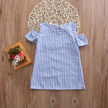 Pudcoco/платье для девочек; платье принцессы с короткими рукавами для маленьких девочек; праздничный сарафан; одежда; От 2 до 7 лет