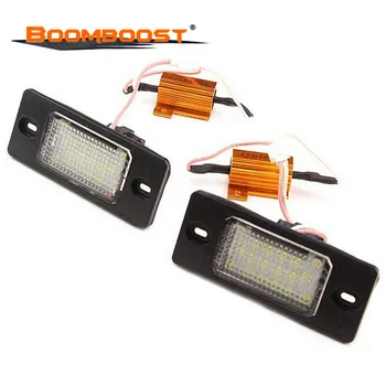 

2PCS For Porsche Cayenne SMD3528 18Leds License Plate Lights Number Plate Light For VW Touareg/Passat/Golf 5 5D touring