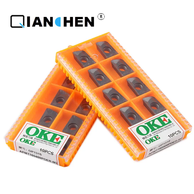 

Original quality OKE 10pcs/lot high precision high performance CNC APMT160408PDER-M2 OP1315 industry carbide inserts