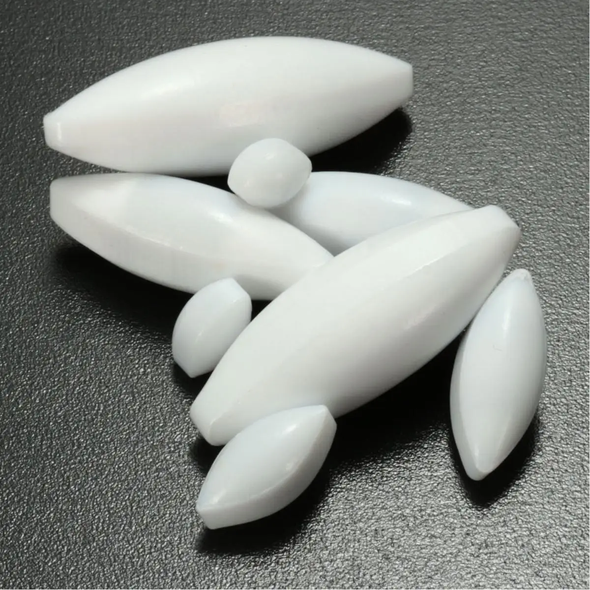 

NEW 8pcs PTFE Magnetic Stirrer Stir Bar A-Type Mixer Lab Olive Cone Set