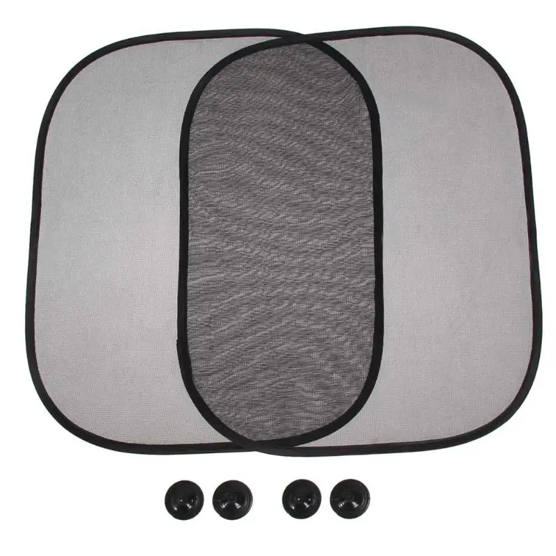 

Practical One Pair Foldable Car Side Window Screen Mesh Sun Shade Block