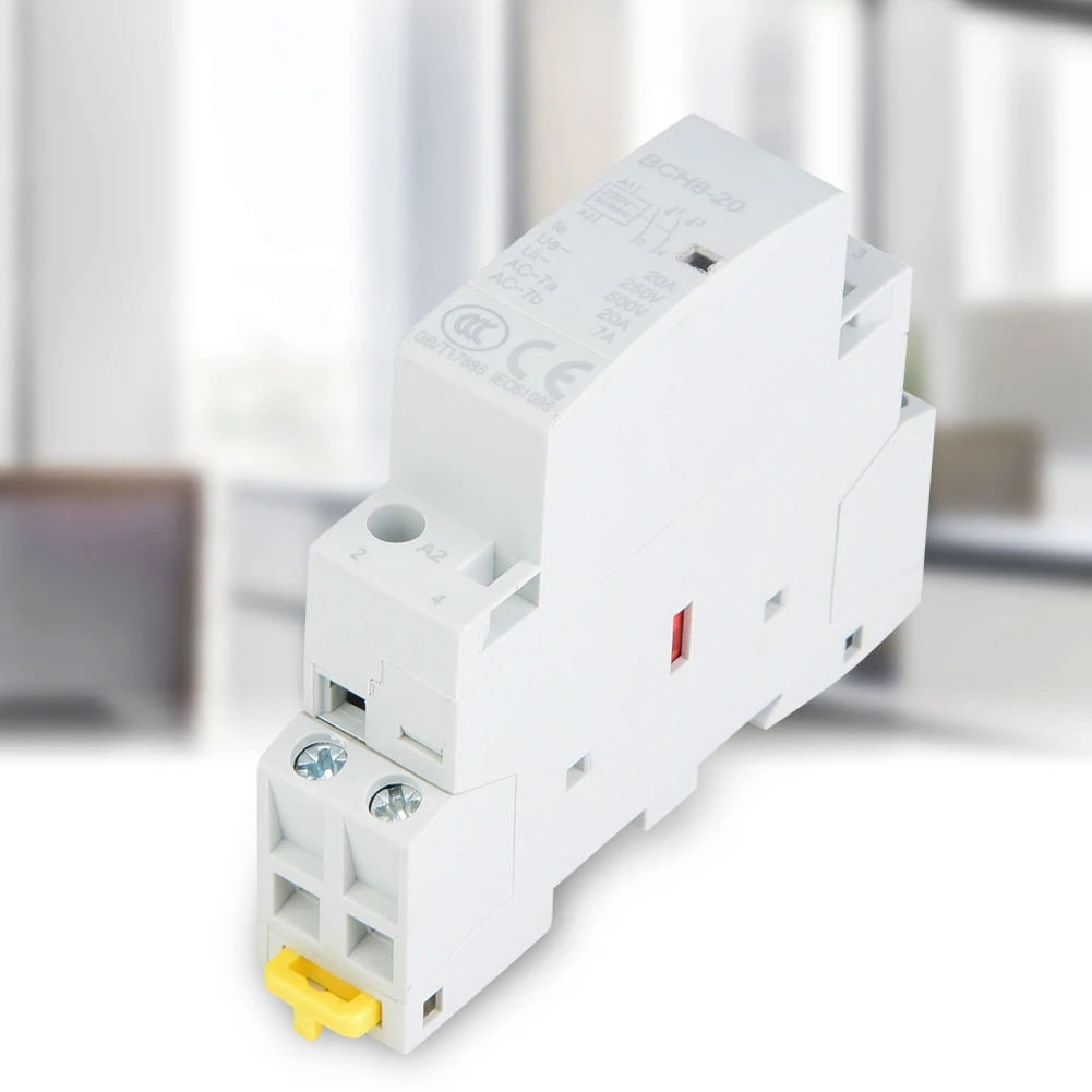 2P 20A 24V 220 V/230 V 50/60Hz AC контактор для дома на din рейке 1NO 1NC|Замыкатели| |