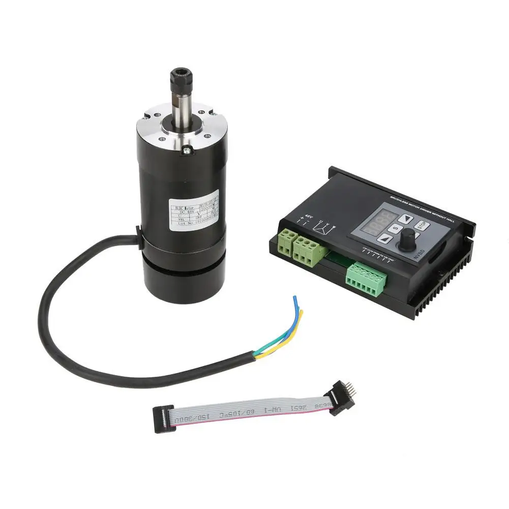 

400W DC Brushless Spindle Motor + NVBDL Driver Kit without Hall for CNC Machine