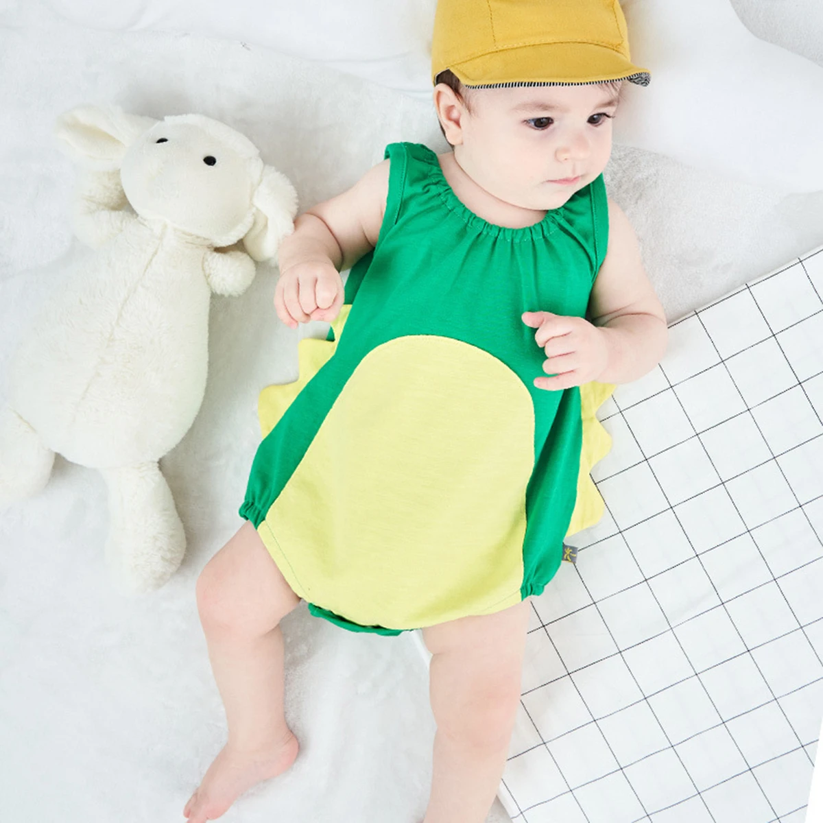 

summer kid newborn boys girls Dolphin cartoon animal shape rompers sleeveless romper body suit infant for baby clothes