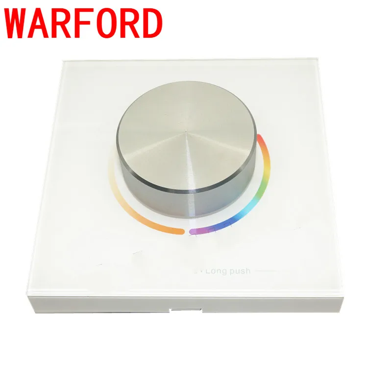 

DC5V-24V RGB+CCT PWM controller RF Remote Knob panel 4A*3CH RGB CCT rotate controller with Wall mounted for PWM dimmer led strip