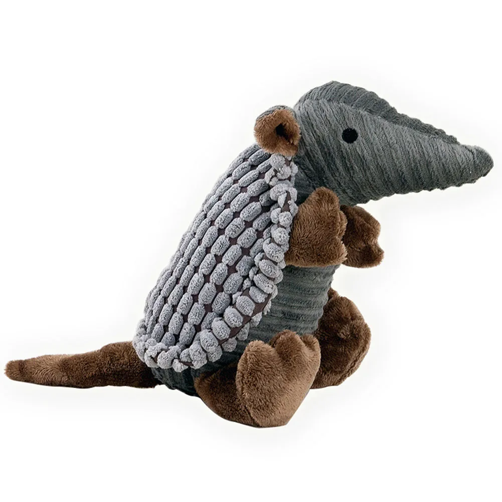 

Cleaning Tooth Interaction Pet Puppy Indoor Squeak Armadillo Outdoor Game Cute Dog Chew Doll Sound Training Plush Toy Durable