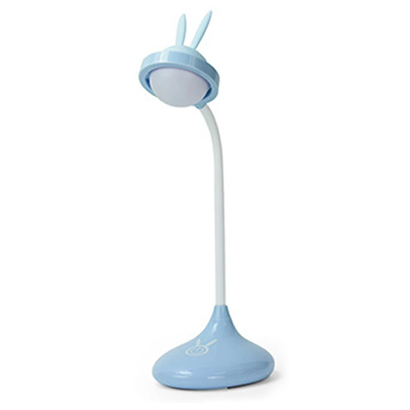 Pink USB Charging Cute Rabbit Desk Lamp LED Dimming Novelty Night Light for Book Reading Study Children Sleeping|Ночники| |