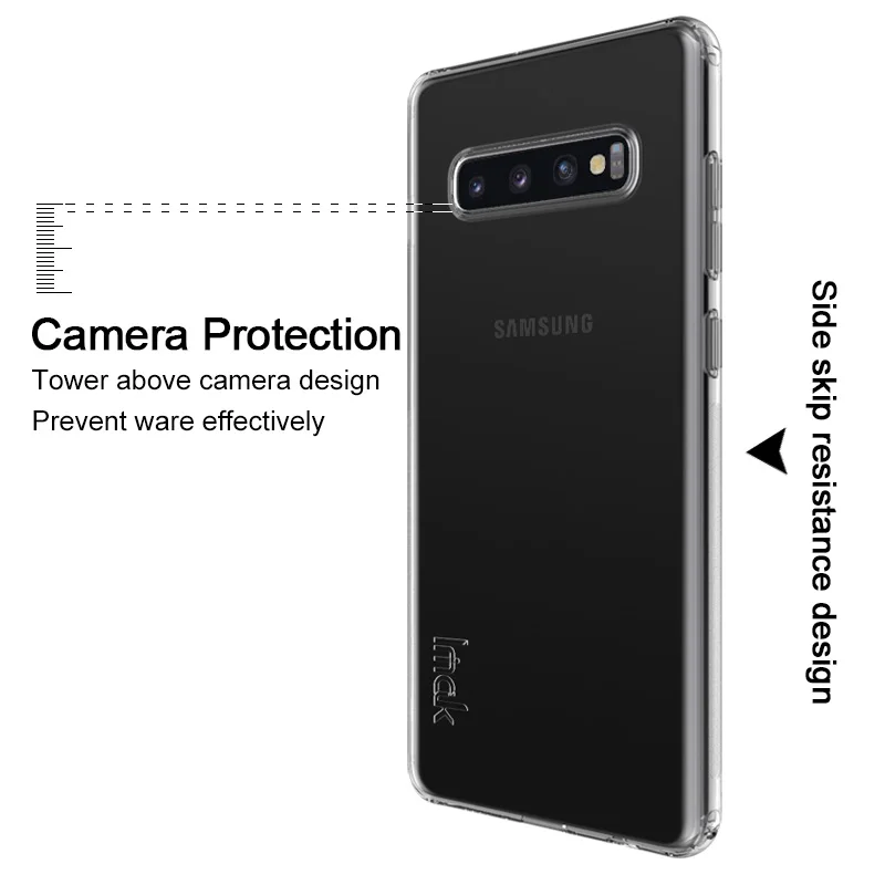Подушка безопасности для Samsung Galaxy S10 S10E Plus чехол IMAK мягкий гелевый прозрачный