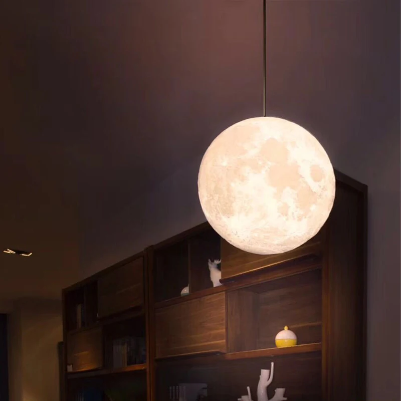 

Moon lamp LED light 18CM 12CM 3D Print USB Moonlight 2 Colors Changeable Touch Switch Night Light For Creative Gift Home